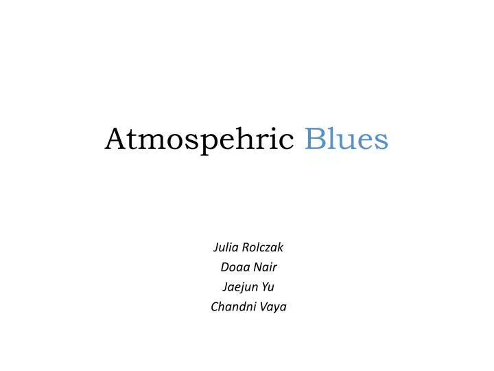 atmospehric blues