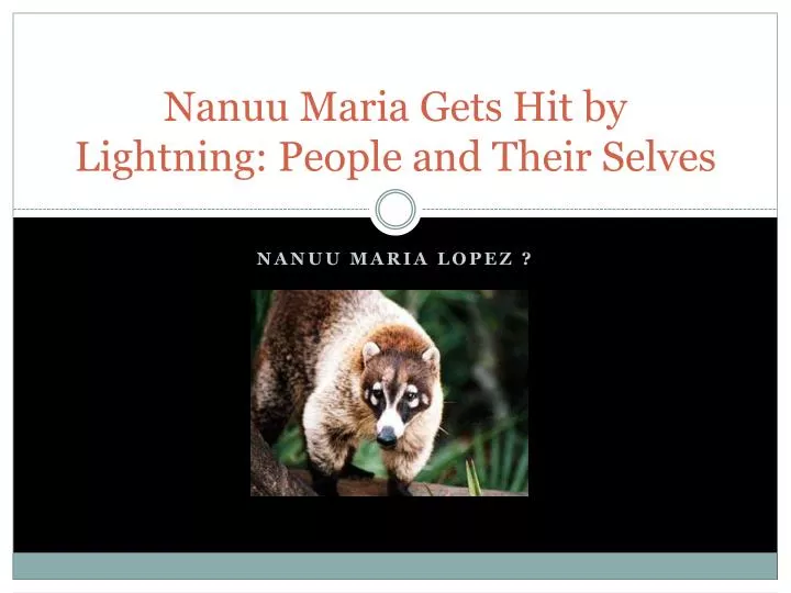 nanuu maria gets hit by lightning people and their selves