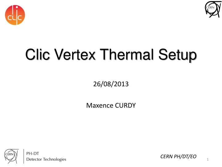 clic vertex thermal setup