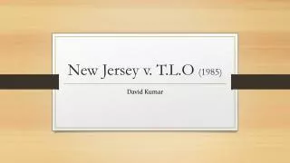 New Jersey v. T.L.O (1985)