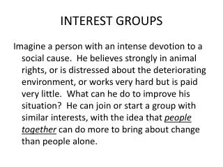 interest groups