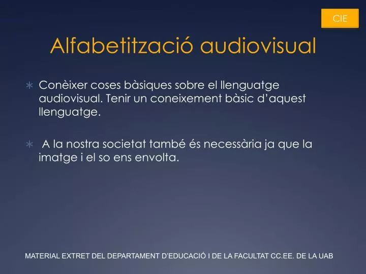 alfabetitzaci audiovisual