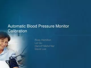 Automatic Blood Pressure Monitor Calibration