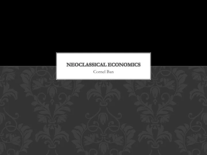 neoclassical economics