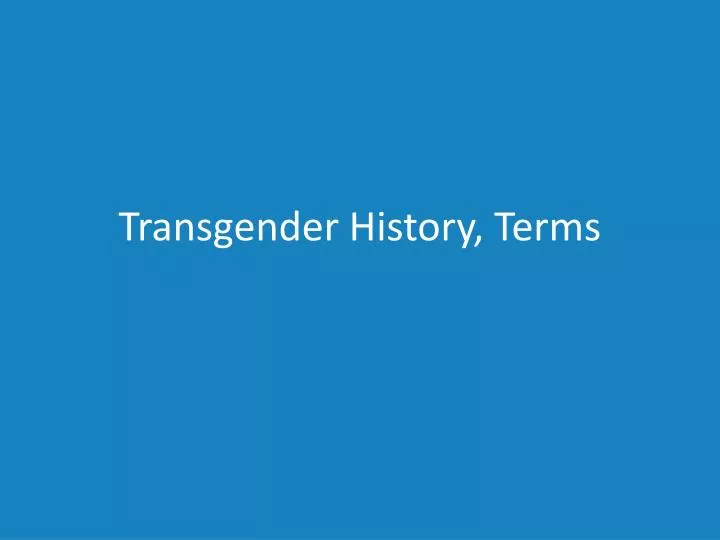 transgender history terms