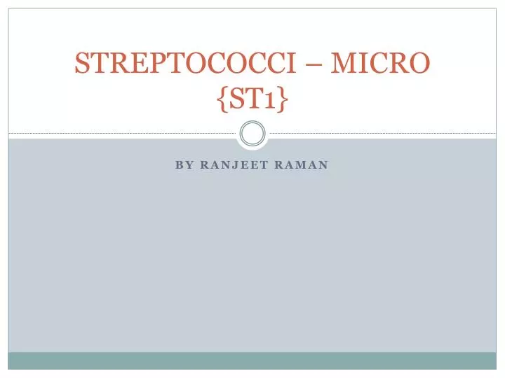 streptococci micro st1