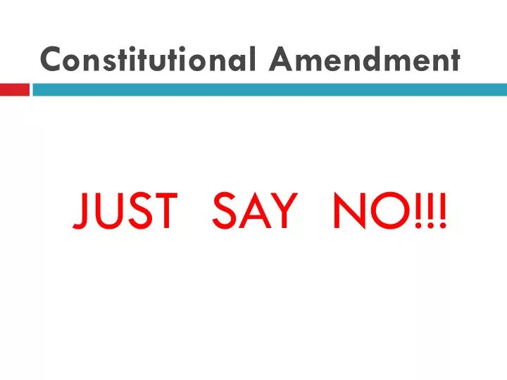 constitutional amendment