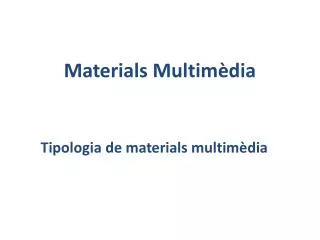 materials multim dia