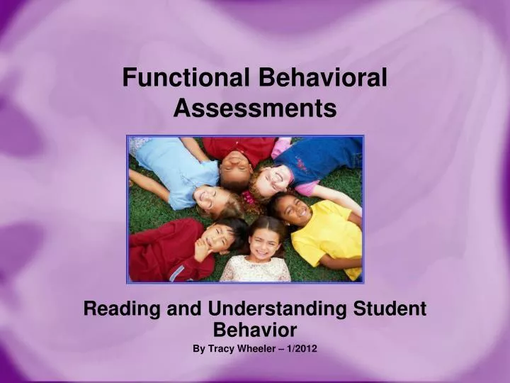 functional behavioral assessments