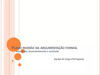 plano padr o da argumenta o formal