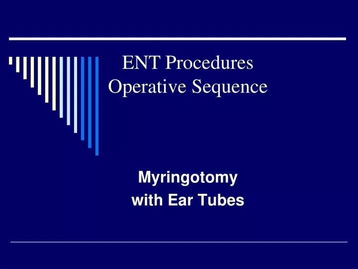 myringotomy with ear tubes