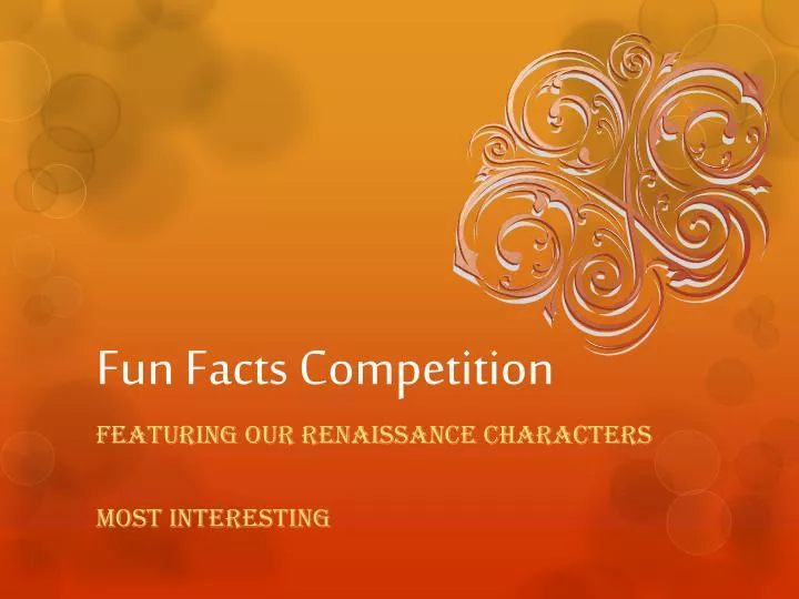 fun facts competition