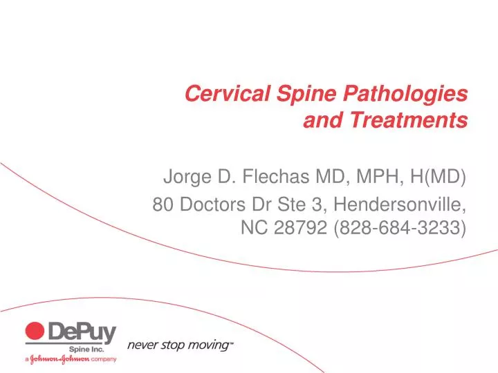 cervical spine pathologies and treatments