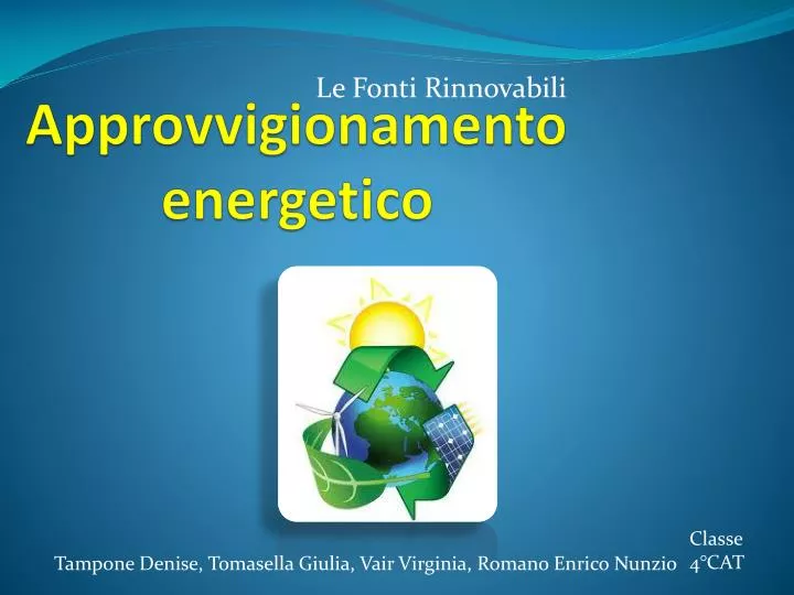 approvvigionamento energetico