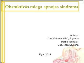 obstukt v s miega apnojas sindroms
