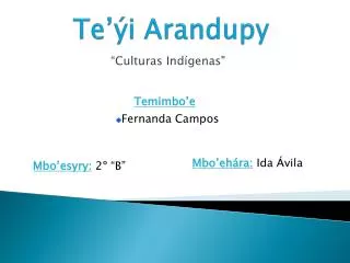 Te’ýi Arandupy