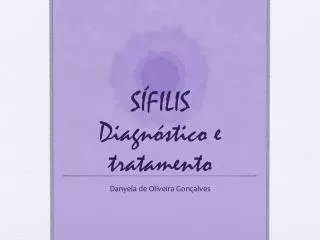 s filis diagn stico e tratamento