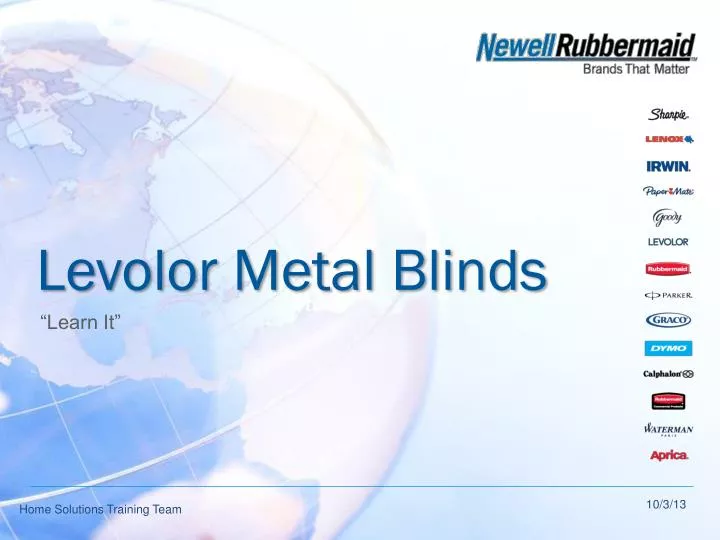 levolor metal blinds