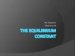 The Equilibrium Constant - slide 1