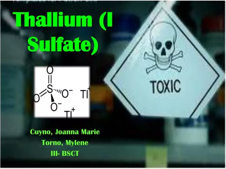 thallium i sulfate