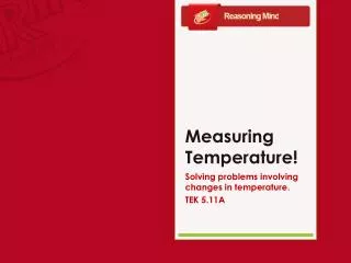 Measuring Temperature!