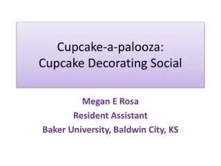 Cupcake-a- palooza : Cupcake Decorating Social