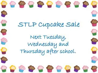 STLP Cupcake Sale