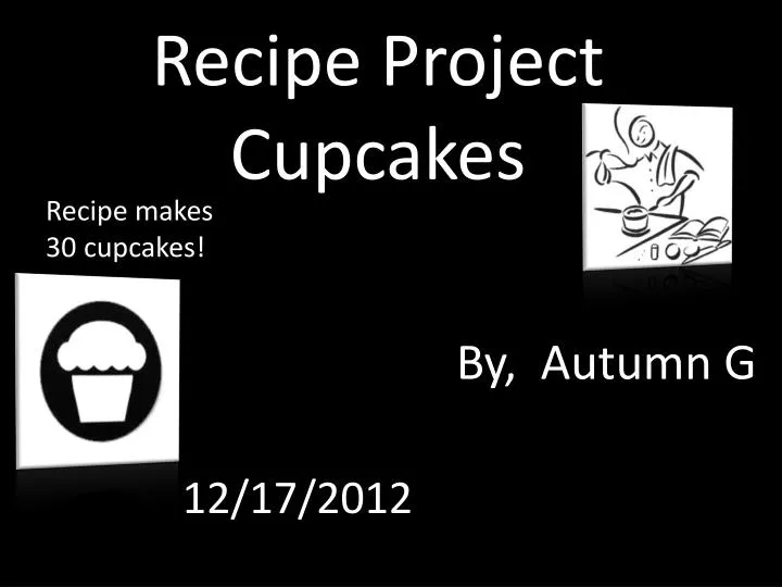 recipe project cupcakes