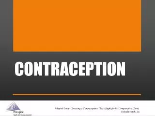 CONTRACEPTION