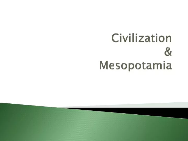 civilization mesopotamia