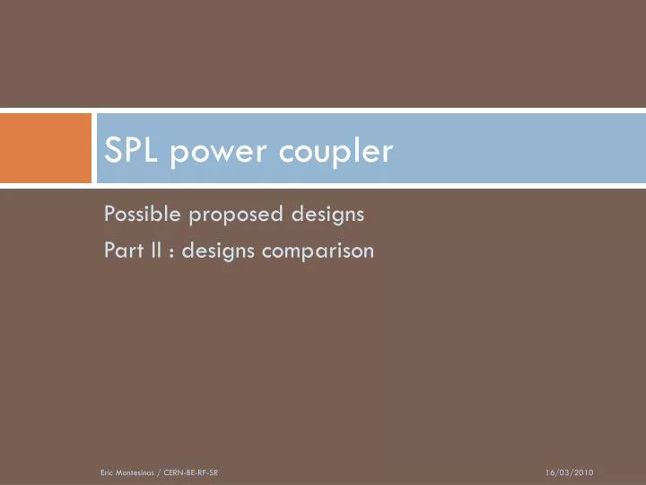 spl power coupler