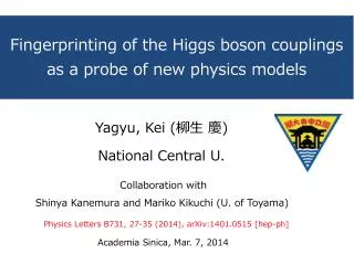 Fingerprinting of the Higgs boson couplings as a probe of new physics models