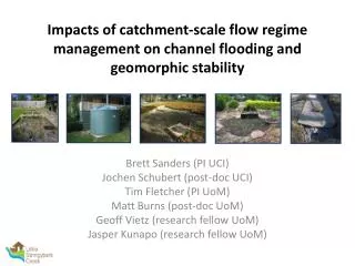 Impacts of catchment-scale flow regime management on channel flooding and geomorphic stability