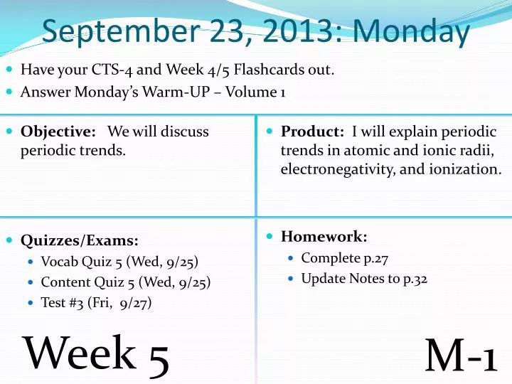 september 23 2013 monday