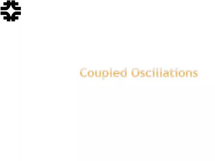 coupled oscillations