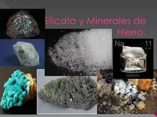 silicato y minerales de hierro