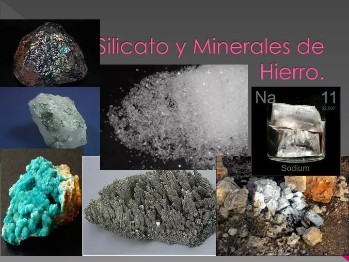 silicato y minerales de hierro