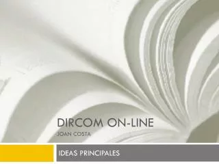 dircom on line joan costa