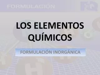 los elementos qu micos
