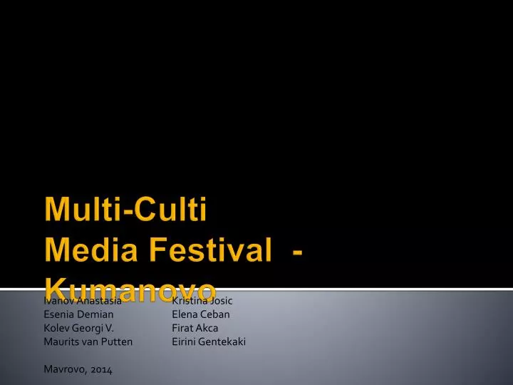 multi culti media festival kumanovo