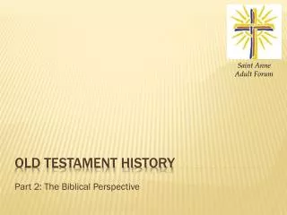 Old Testament History