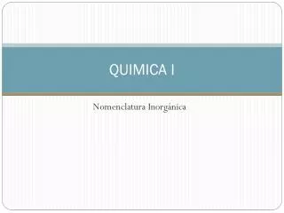 quimica i