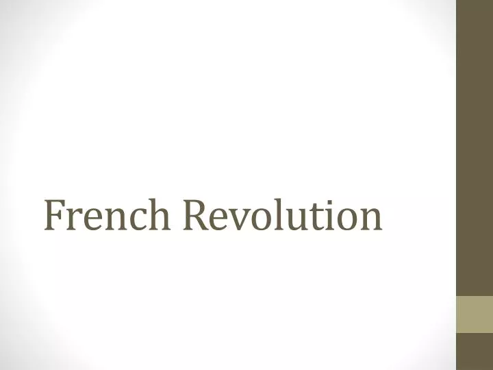 french revolution