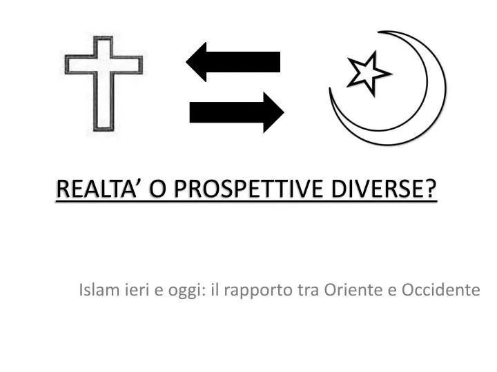 realta o prospettive diverse