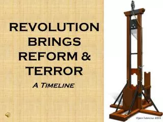 REVOLUTION BRINGS REFORM &amp; TERROR