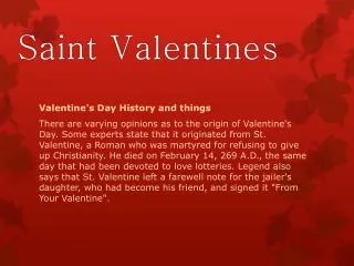 Saint Valentines