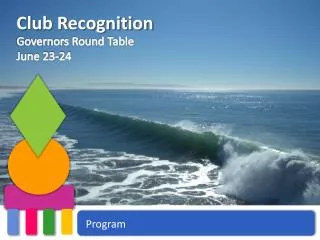 Club Recognition