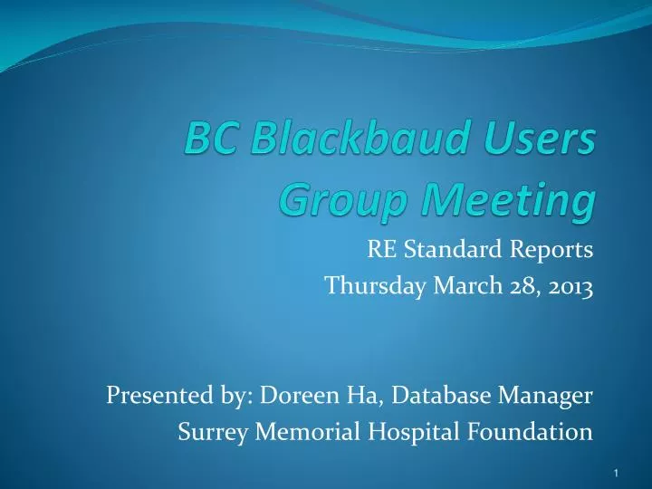 bc blackbaud users group meeting