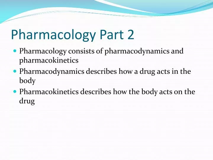 pharmacology part 2