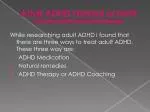 Adult ADHD Natural or Not? (Attention Deficit Hyperactivity Disorder)